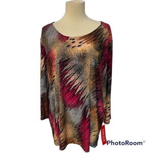 Rebecca Malone blouse XL NWT